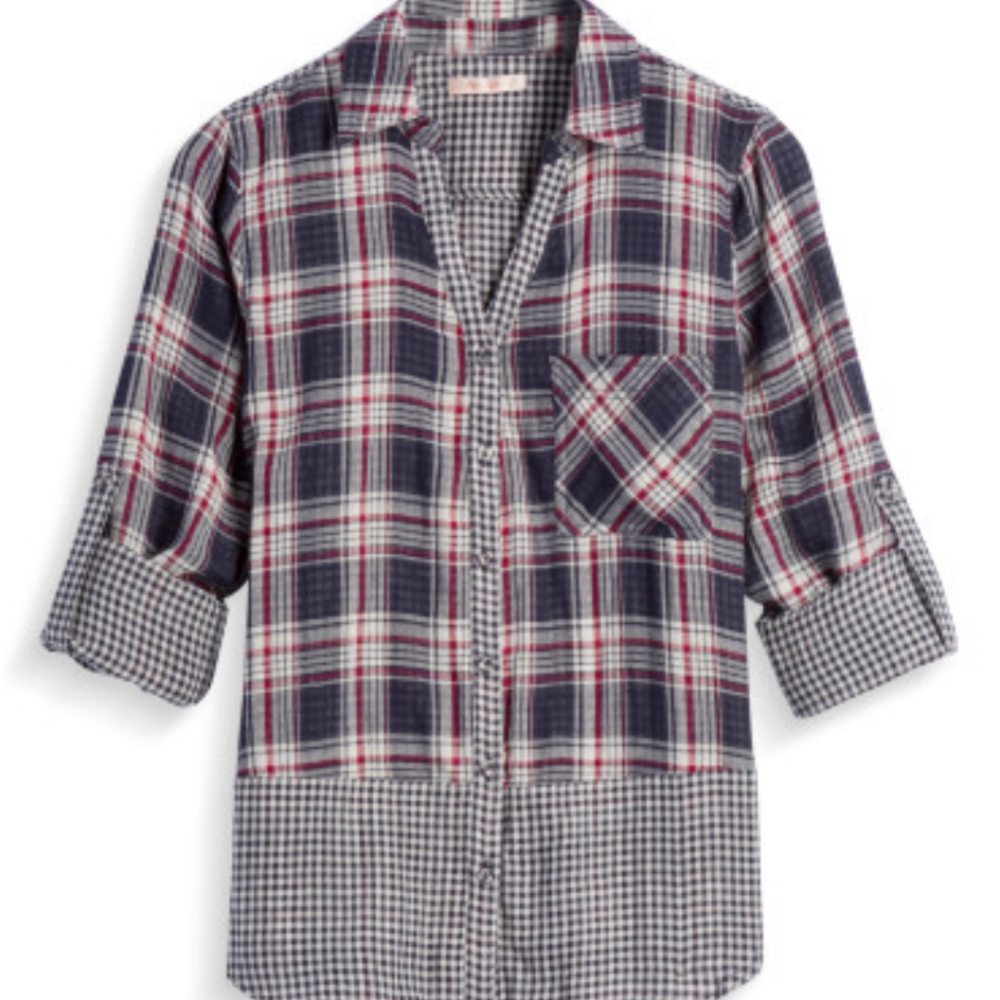Skies Are Blue Edmonds One Pocket Top - Stitch Fix